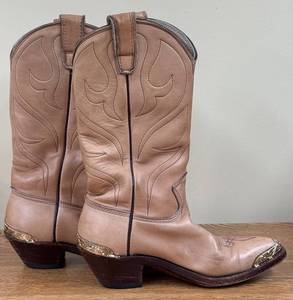 LLSR - Stewart Boot Company 0124 To-T Cowboy Boots Size 9d Colonial