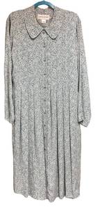 LLSR - All Week Long Blue Floral Long Sleeve Dress Size 10