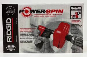 LLSR - Ridgid Power Spin Drain Cleaner With Manual