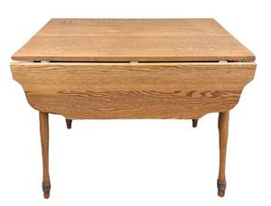 LLSR - Vintage Oak Drop-Leaf Table