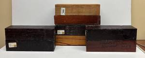 LLSR - Wood Sample Mixed Lot of 6 Canarywood, Brown Ebony, Katalox & Honduras Rosewood