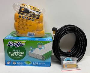 LLSR - Swiffer Wet Mopping Cloths, Qep Xl Pro Sponge & Washer Hose Mixed Lot