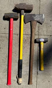 G - Razor-Back, Collins Hammer, Double-Face Sledgehammer & Axe Mixed Lot