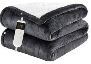 Electric Heated Throw Blanket 50 x 60 Grey $39.99 Retail - Brand New