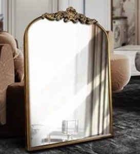 Arched Gold Baroque Mirror 36 x 24 $119.99 Retail - Brand New