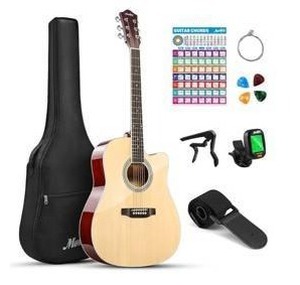 Moukey 41-Inch Acoustic Guitar Beginner Kit $116.99 Retail - Brand New
