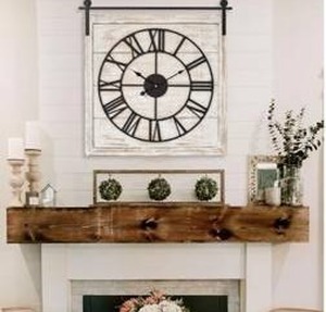 Vintage Barn Door Wall Clock 24 $69.99 Retail - Brand New