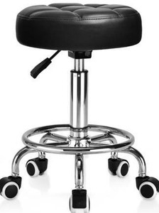 Rolling Stool With Wheels & Footrest $64.99 Retail - Brand New