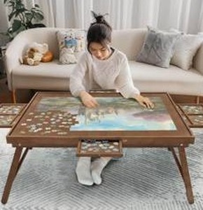 HALLYBEE 1500 Piece Puzzle Table $79.99 Retail - Brand New