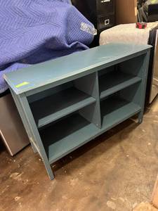 Blue Storage Shelf - 44 inches wide, 16 inches deep, 31 inches tall