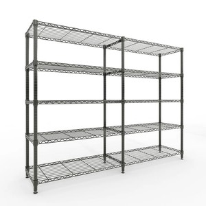 5-Tier Metal Storage Shelves, Heavy Duty Garage Shelving Unit 1325LBS Capacity, Adjustable Wire Rack Standing Storage Shelf Organizer for Kitchen Pantry Home&Commercial, 15.7D x 70.8W x 70.5H