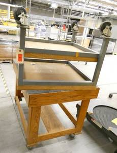 2 Work tables on wheels