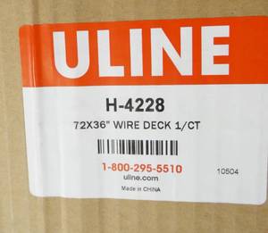 15 pieces of New ULINE wire deck