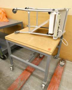 Rolling work table 30x30 and portable laptop cart