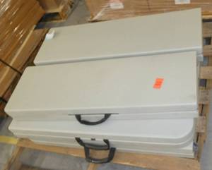Pallet of two folding tables 6x12 and two 6x30