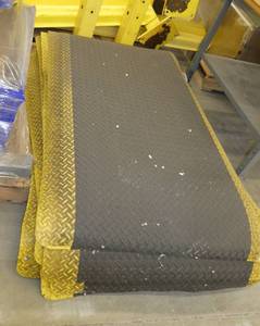Pallet of 12 used anti-fatigue mats 3x5 ft