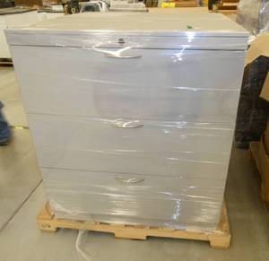 Two 3-drawer lateral file cabinets