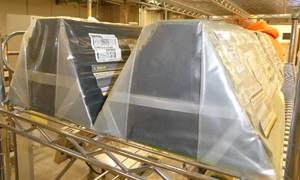 4 New rubber wheel chocks 10x6x8