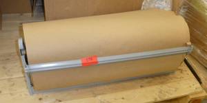 Full roll of 24 inch wide paper for shipping with stand