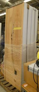 Two lighted bookcases 27x12x84