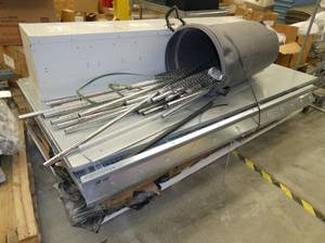 Small Paint booth Panels 42 wide, 7ft long, top grate 6ft