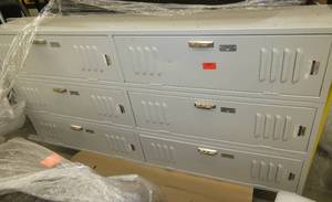 Group of 6 lockers 36x12x78