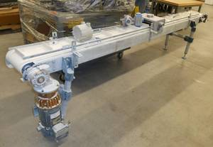 10 ft long Bryant conveyor, 10 inch wide belt, 14hp motor