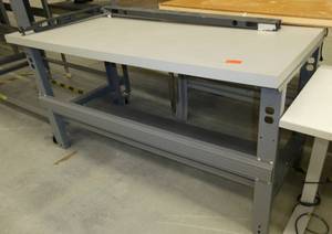 Workbench 30x60 laminate top, steel legs, adjustable height