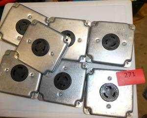 7 electrical outlets 20A 125V
