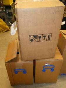 Three jugs of machine coolant NALCO 77336 Antifreeze for closed cooling and heating systems