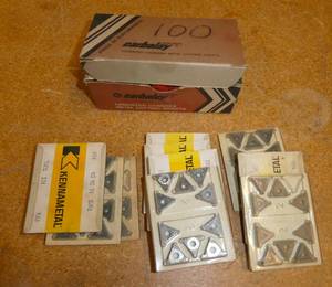 20 Boxes of inserts for indexable tooling