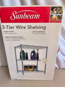3-Tier Wire Shelving Unit