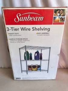 3-Tier Wire Shelving Unit