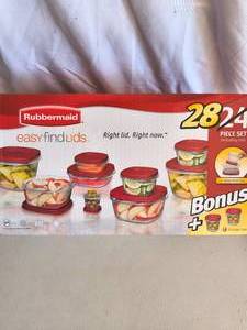 Rubbermaid -28 Piece storage container stackable set