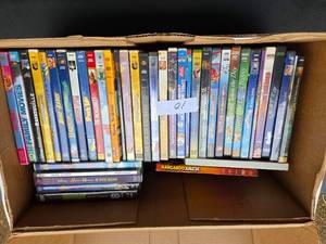 Box of Childrens DVDs