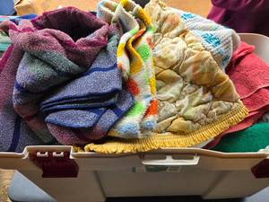 Lot of New Towels & Blankets