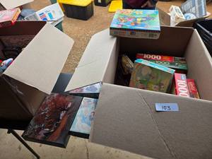 Lot of Board Games, Rubiks Cube, Puzzles (Some New)