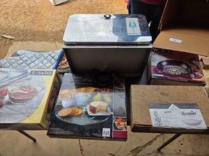 Vintage Metal Bread Box & Kitchen Wares (Some New)