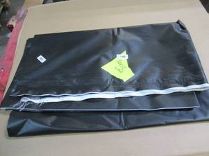 NEW Vinyl Tarp - 10 x 12 Black  White Vinyl tarp - 7 oz. Lightweight Duty