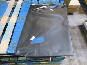 NEW Vinyl Tarp Remnant - 10 x 23 Black  White Vinyl tarp - 13 oz. Midweight Duty