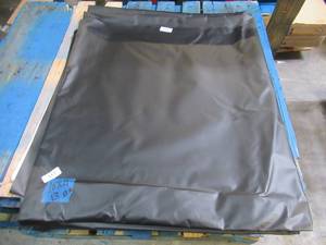 NEW Vinyl Tarp Remnant - 10 x 11 Black  White Vinyl tarp - 13 oz. Midweight Duty