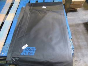 NEW Vinyl Tarp Remnant - 10 x 12 Black  White Vinyl tarp - 13 oz. Midweight Duty