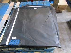 NEW Vinyl Tarp Remnant - 10 x 16 Black  White Vinyl tarp - 13 oz. Midweight Duty