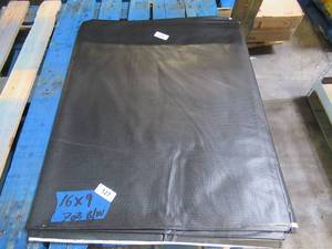 NEW Vinyl Tarp Remnant - 9 x 16  Black  White Vinyl tarp - 7 oz. Lightweight Duty