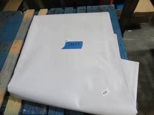 NEW Vinyl Tarp Remnant - 16 x 25 White  White Vinyl tarp - 15 oz. Midweight Duty