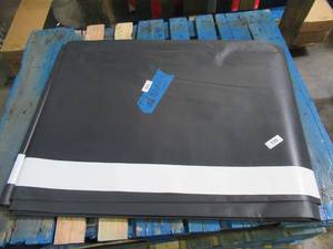 NEW Vinyl Tarp - 16 x 48 Black  White Vinyl tarp - 10 oz. Lightweight Duty