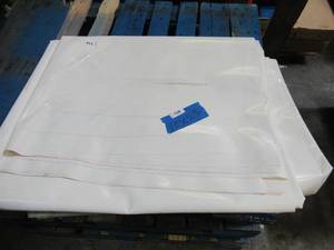 NEW Vinyl Tarp Remnant - 10 x 25 White  White Vinyl tarp - 20 oz. Heavyweight Duty