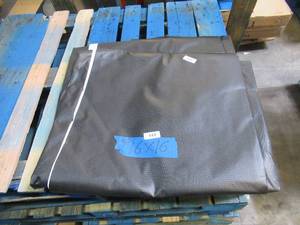 NEW Vinyl Tarp - 16 x 16 Black  White Vinyl tarp - 9 oz. Lightweight Duty