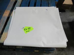 NEW Vinyl Tarp Remnant - 4 x 32 White  White Vinyl tarp - 13 oz. Midweight Duty