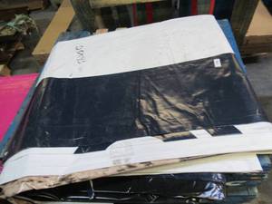20 x 43 15 oz. White Vinyl Tarp w Advertisement  Reused Billboard  15 mil Lightweight Duty - A Grade
